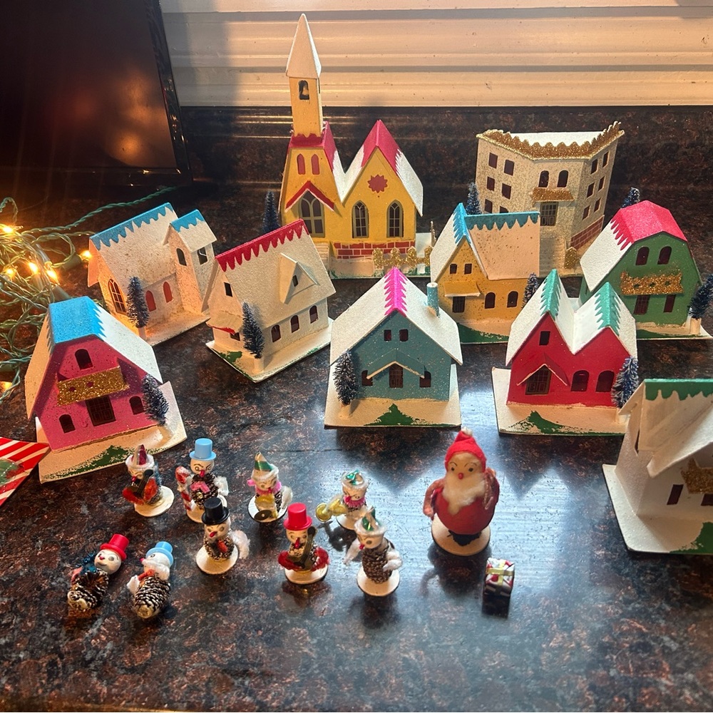1950 Montgomery Ward vintage Christmas town